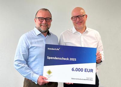 Partnerschaft mit Langzeitwirkung: Standard Life fördert die Österreichische Krebshilfe Wien zum 18. Mal