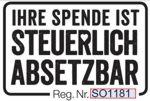 Ihre Spende ist steuerlich absetzbar